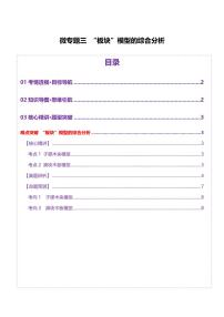 2025年高考物理二轮复习讲练测(新高考通用)微专题三 “板块”模型的综合分析(讲义)(原卷版)