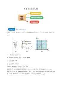 2025年高考物理一模试题分类汇编（新高考通用）专题16 电学实验（新高考通用）（解析版）
