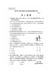 福建省泉州市2025届高三高考模拟第四次检查-物理试题+答案
