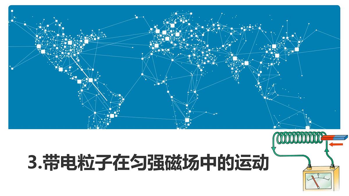 人教版高中物理选择性必修二 1-3《带电粒子在匀强磁场中的运动》- 课件第1页