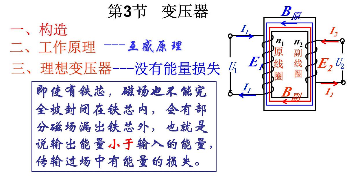 人教版高中物理选择性必修二 3-3《变压器》 -课件第8页