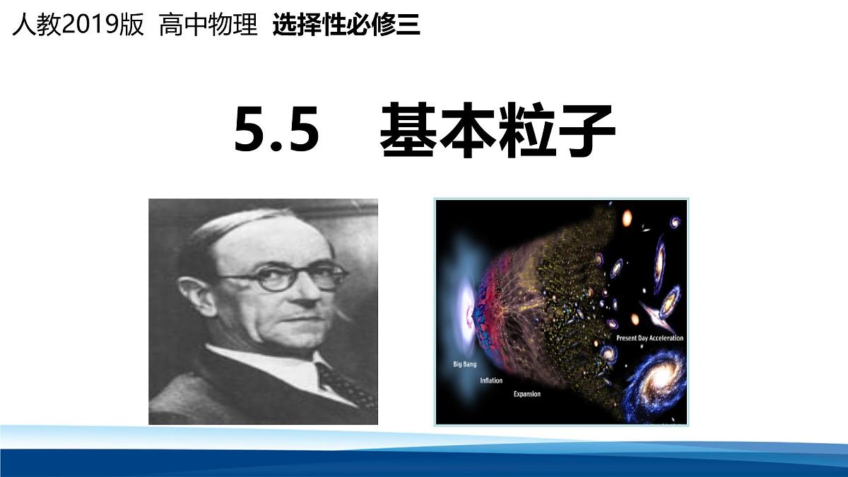 人教版高中物理选择性必修三 5-5 基本粒子 课件第1页