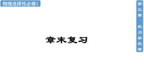 人教版高中物理选择性必修三《第三章 热力学定律》复习课件