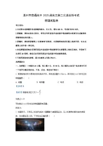 2025届浙江省温州市高三下学期二模物理试卷（解析版）