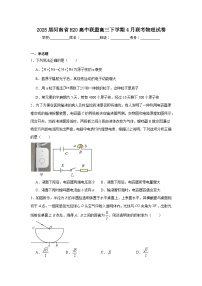 2025届河南省H20高中联盟高三下学期4月联考物理试卷（附答案解析）