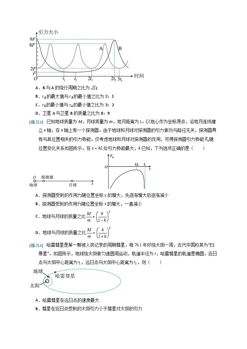 备战2025年高考物理(浙江专用)抢分秘籍04万有引力与航天(五大题型)(学生版)第3页