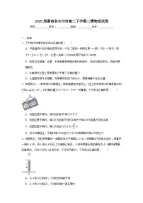 2025届湖南省永州市高三下学期三模物理试卷（无答案）