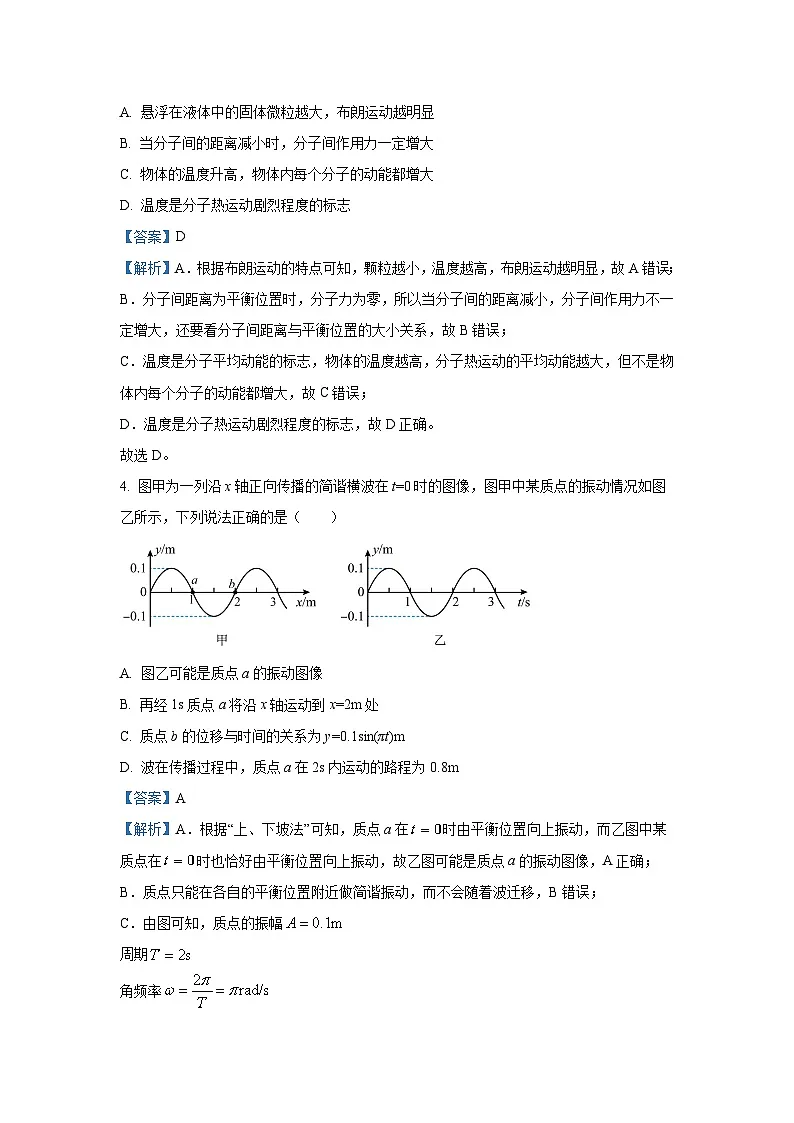北京市海淀区2024-2025学年高三下学期一模(期中)物理试卷(解析版)第2页
