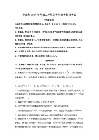 2025届浙江省宁波市高三下学期三模物理试题