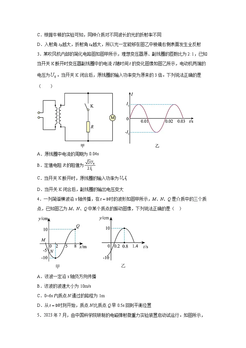 2025届天津市普通高中学业水平等级性考试模拟(八)物理试题第2页