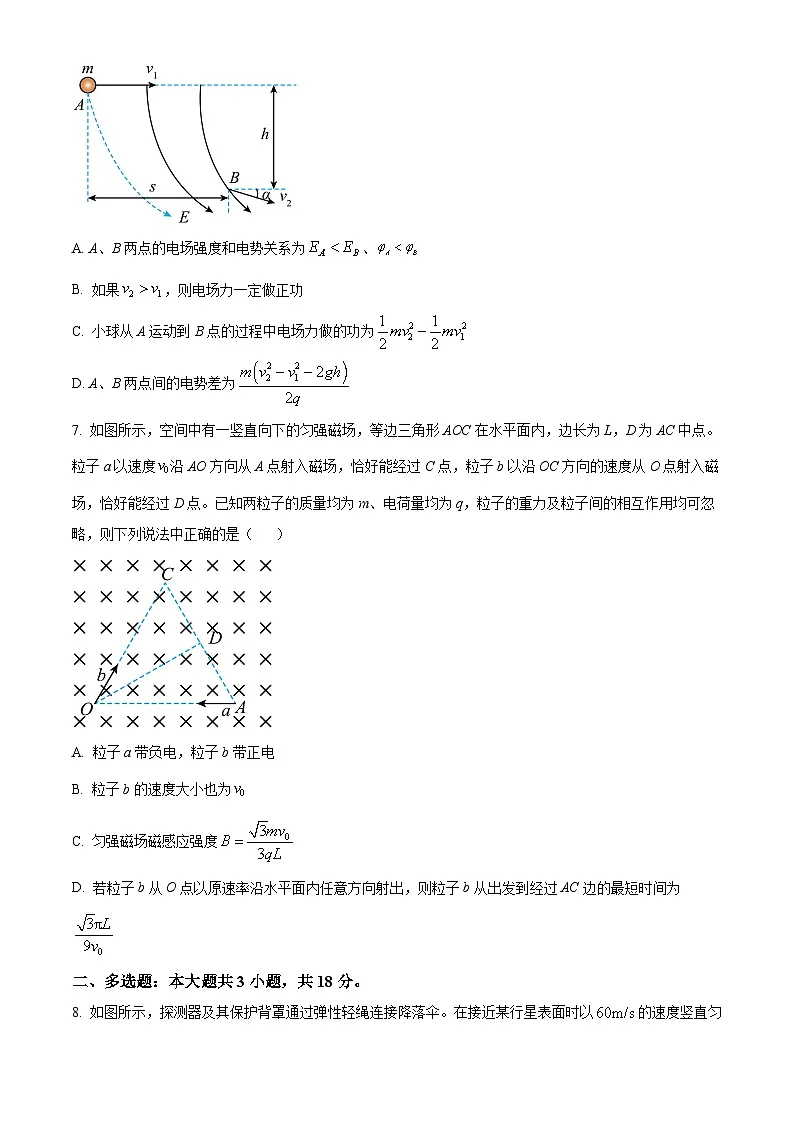 2025届河北省沧州市运东五校高三下学期二模物理试题(原卷版+解析版)(高考模拟)第3页
