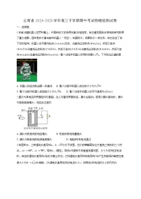 云南省2024-2025学年高三下学期期中考试物理检测试卷（附答案）