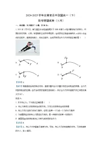 安徽省部分学校2024-2025学年高一下学期3月调研考试物理试题（解析版）