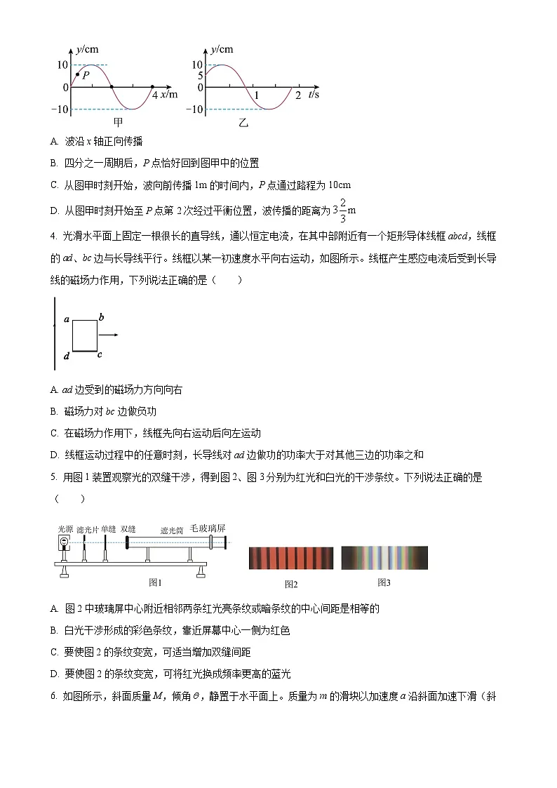 河北省石家庄市部分学校2024-2025学年高三下学期3月月考物理试卷(原卷版+解析版)第2页