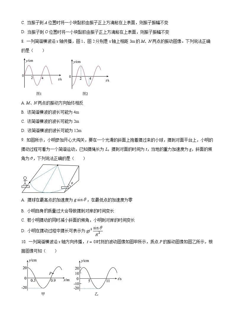 河南省南阳市六校联考2024-2025学年高二下学期3月月考物理试题(原卷版+解析版)第3页