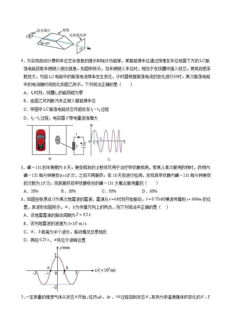2025年高考押题预测卷:物理(江苏卷01)(考试版)第2页