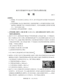 山东省临沂市2025年高三下学期高考模拟考试物理+答案试题(含答案)