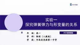 3.1.2實(shí)驗(yàn)1 探究彈簧彈力與形變量的關(guān)系 課件-高一上學(xué)期物理人教版（2019）必修第一冊(cè)