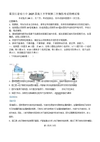 2025届黑龙江省哈尔滨第三中学校高三下学期第二次模拟考试物理试题 （解析版）