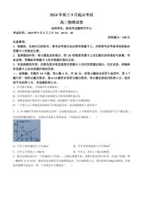 2025届湖北新高考联考协作体高三上学期开学考试物理试题（含答案）