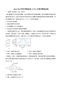2024-2025学年河南省高三(下)4月联考物理试卷（含答案）
