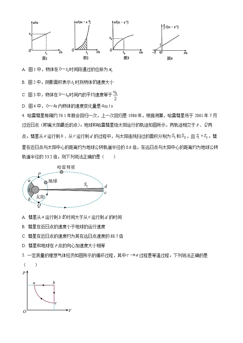 2025届山西省晋中市高三下学期5月高考适应训练考试物理试卷(A卷)(高考模拟)第2页