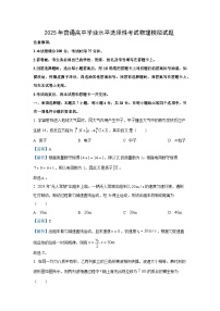 2025届河北省部分学校高三下学期水平选择性考试模拟物理试题（解析版）