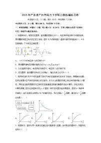 2025届广东省广州市高三下学期二模改编练习卷物理（解析版）