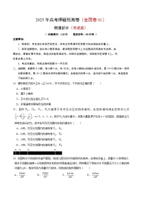 2025年高考押题预测卷：物理（全国卷01）（考试版）