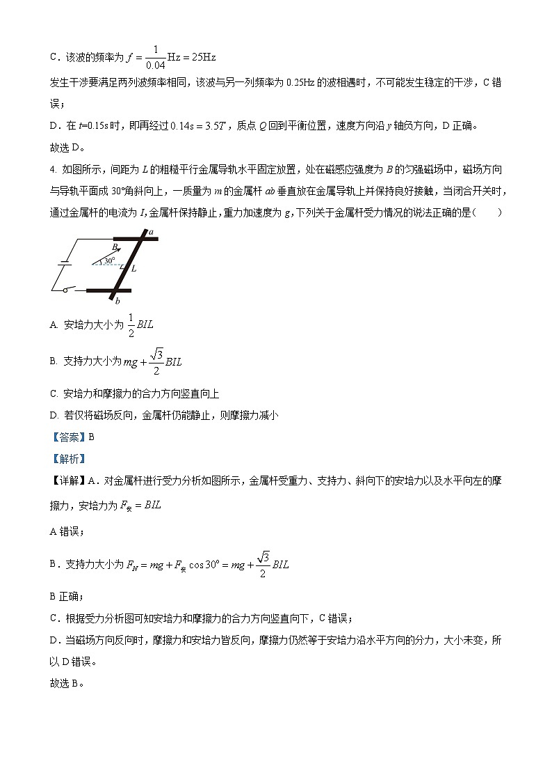 湖南省名校联合体2024-2025学年高二下学期期中考试物理试题 A卷 Word版含解析第3页