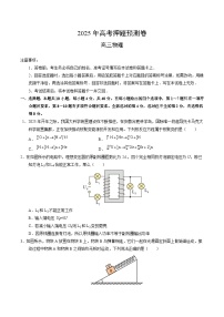 2025年高考押题预测卷：物理（湖北卷02）（考试版）