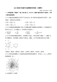 2025届四川省高考全真模拟卷 物理（含解析）