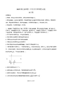 湖北省孝感市第一高级中学2024-2025学年高一下学期5月月考物理试卷（Word版附答案）