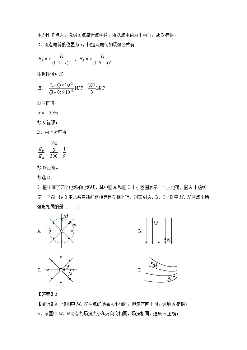 甘肅省白銀市靖遠(yuǎn)縣2024-2025學(xué)年高二上學(xué)期期中物理試卷（解析版）第2頁