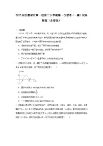 2025届安徽省江南十校高三下学期第一次联考（一模）试卷 物理（含答案）