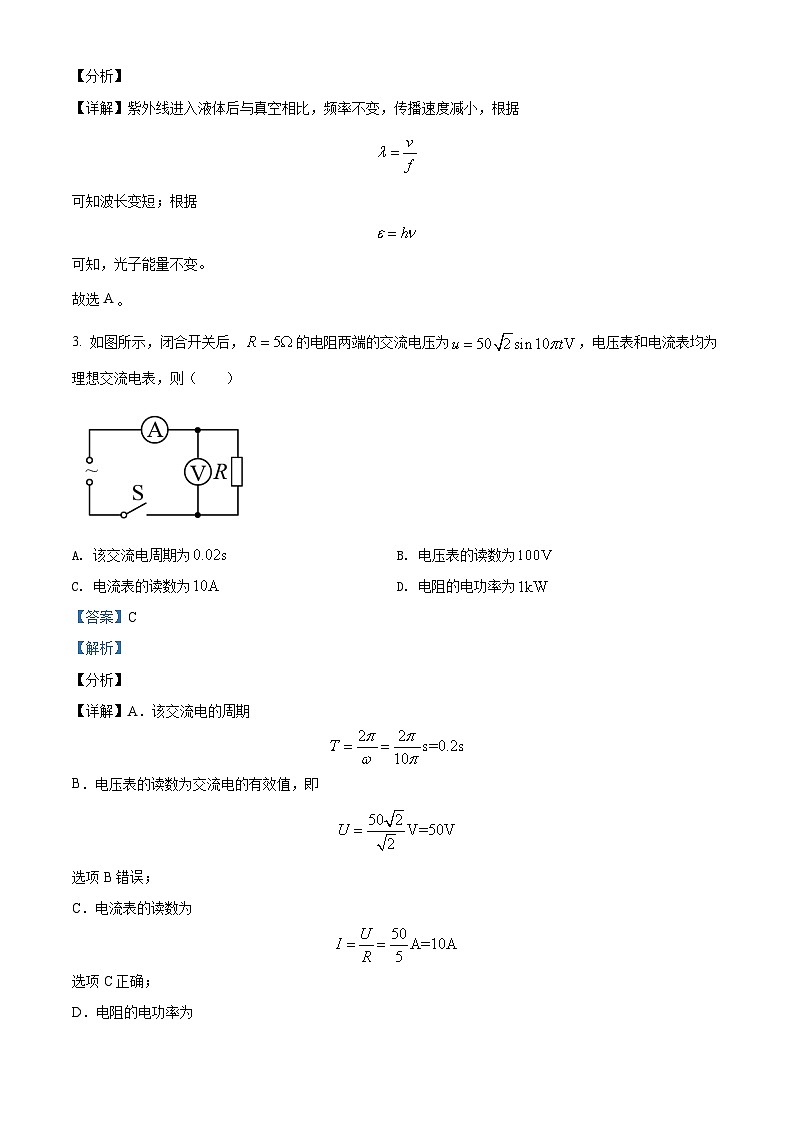 2021年高考物理試卷(天津)(解析卷)第2頁