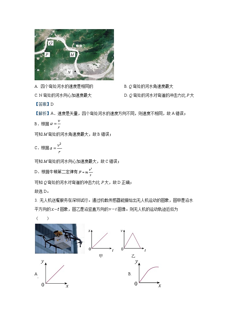 广东省八校联盟2024-2025学年高一下学期4月联考物理试卷(解析版)第2页