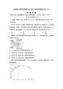 2025届安徽省普通高中高三下学期高考模拟训练(六)物理试卷（解析版）