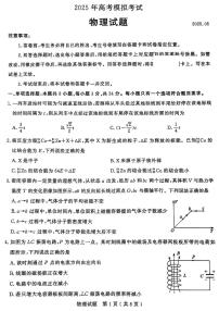 山东省济宁市高三2025年高考模拟考试（济宁三模）物理含答案解析