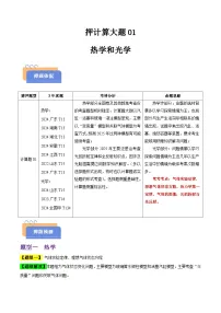 押计算大题01 热学和光学计算题-2025年高考物理三轮冲刺抢分攻略试题（含答案）（新高考通用）