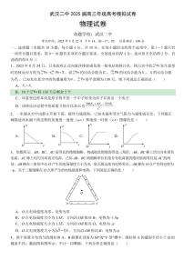 湖北省武汉二中2025届高考模拟预测考试-物理试题+答案