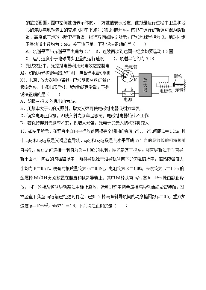 东北育才超常部35届高三最后一模 物理试卷 试题第3页