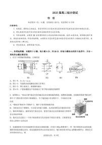 2025届广东省广州市高三下学期综合测试（三）物理试题（含答案）