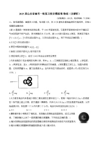 2025届山东省高考一轮复习收官模拟卷 物理（含解析）