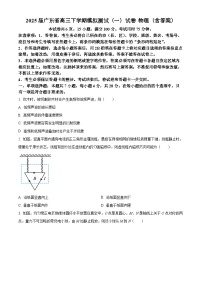 2025届广东省高三下学期模拟测试（一）试卷 物理（含答案）