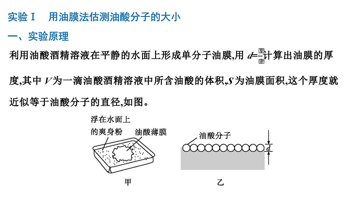 2026届高考物理一轮复习课件 第十五章 第6讲 实验 用油膜法估测油酸分子的大小 探究气体等温变化的规律第2页
