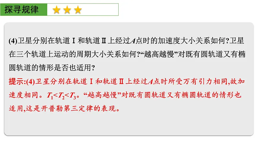 2026届高考物理一轮复习课件 第五章 第3讲 小专题 卫星变轨问题 双星或多星模型第6页