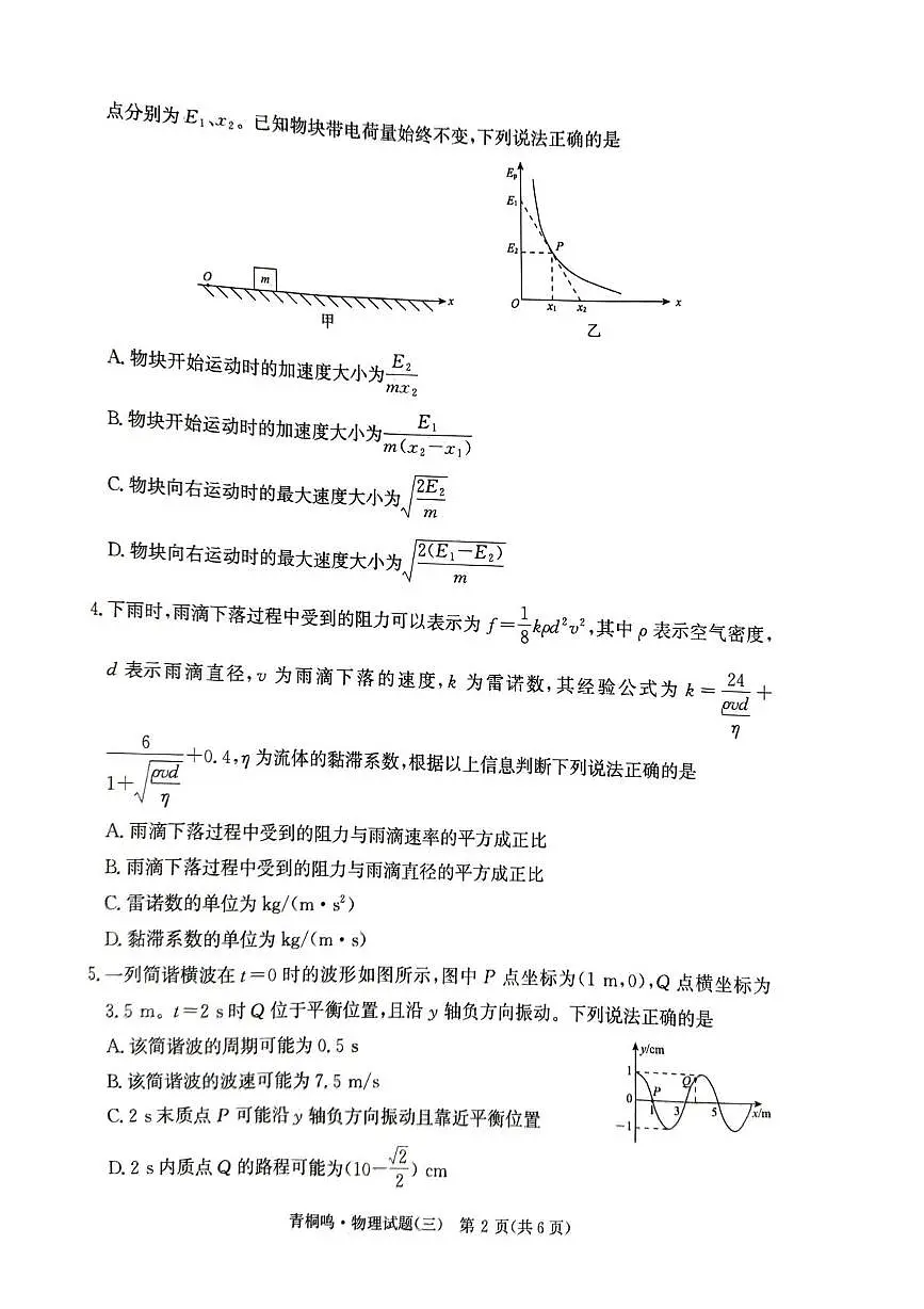 物理试卷第2页