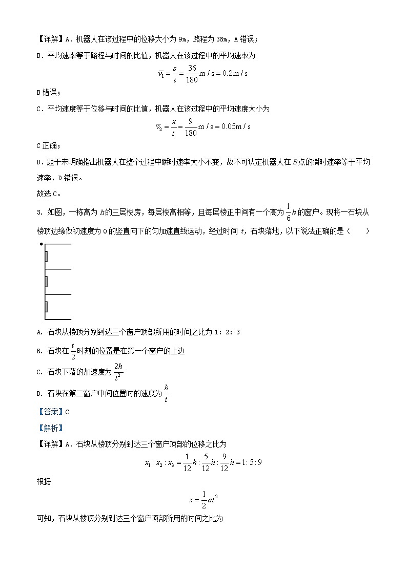 湖北省武汉市2024_2025学年高一物理上学期第一次月考试题含解析第2页