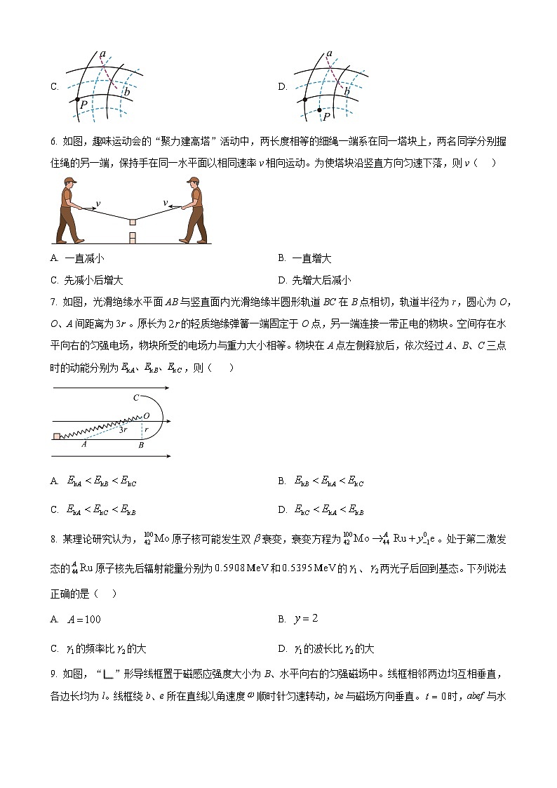 精品解析:2025年黑龙江、吉林、辽宁、内蒙古高考物理真题(原卷版)第3页